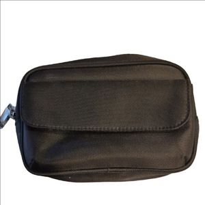 Laura Mercier Dark Brown Satin Finish Cosmetic Bag